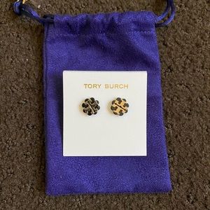 Tory Burch Logo Stud Earring